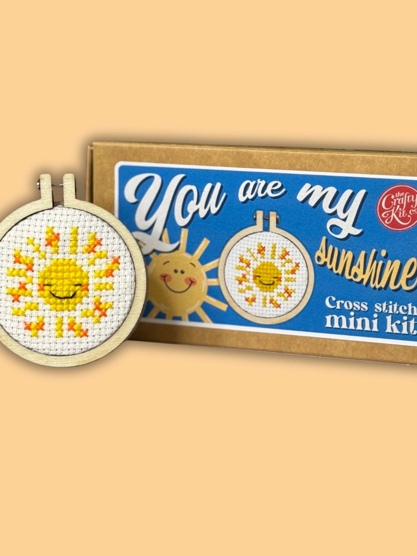 You are my Sunshine Mini Matchbox Cross Stitch Kit