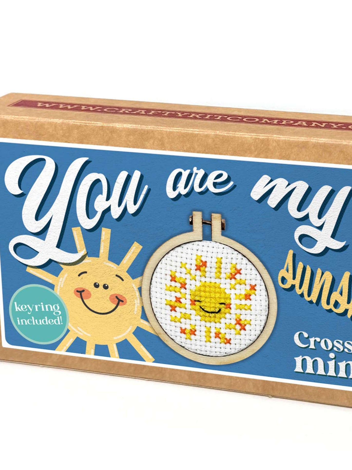 You are my Sunshine Mini Matchbox Cross Stitch Kit