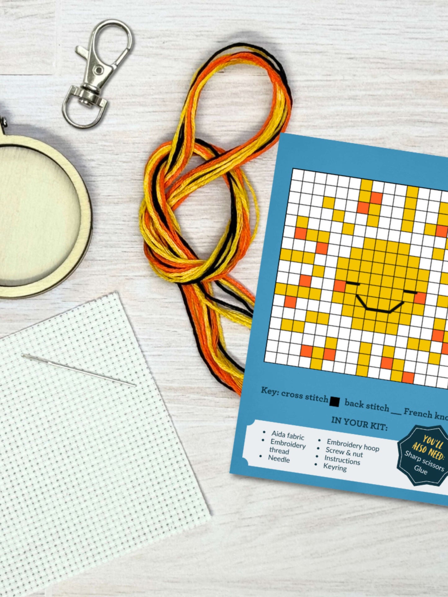 You are my Sunshine Mini Matchbox Cross Stitch Kit