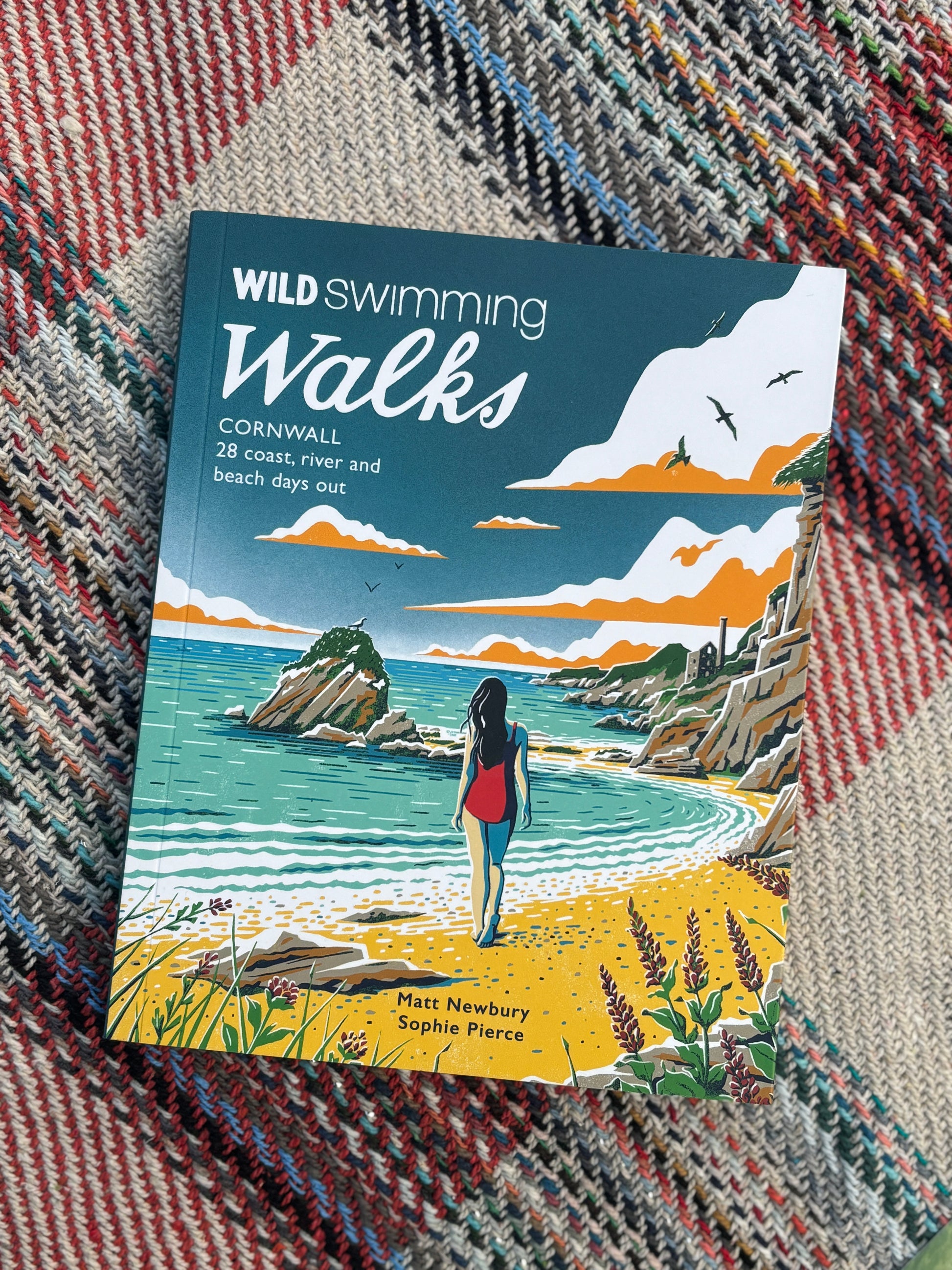 Wild Swimming Walks Cornwall book—coastal adventure guide for swim lovers and nature-inspired Christmas gifting