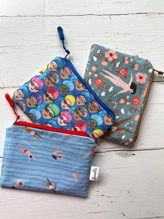 Swimmers Zipped Fabric Purses - Readymoney Beach Shop