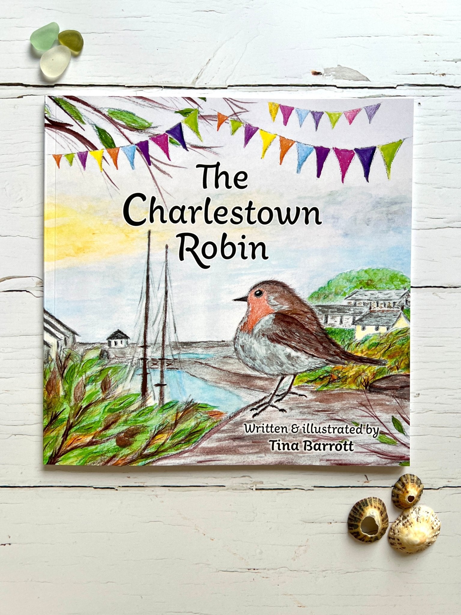The Charlestown Robin storybook—illustrated coastal tale for kids, perfect for festive gifting and seaside storytelling