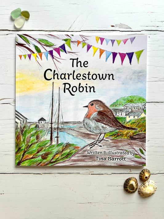 The Charlestown Robin storybook—illustrated coastal tale for kids, perfect for festive gifting and seaside storytelling