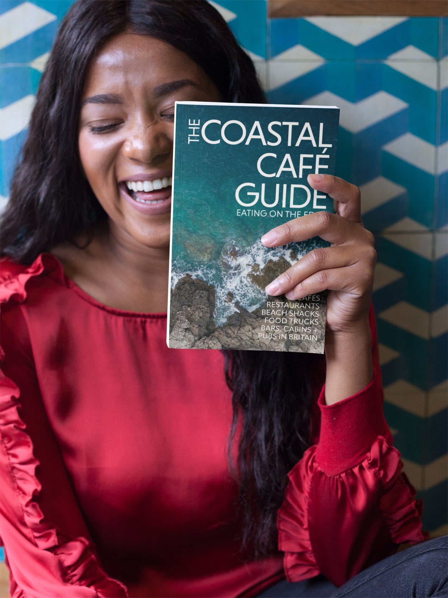 Coastal Café Guide 2024—UK seaside dining book featuring cafés, pubs, and beach shacks for food and travel lovers