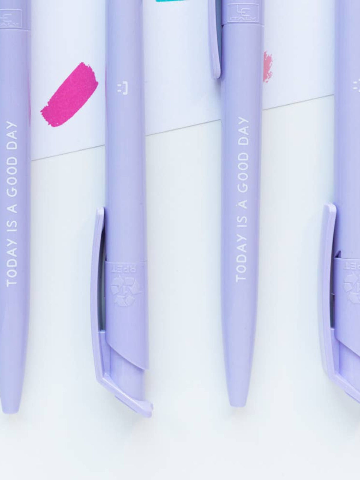 Today Is A Good Day Lilac Recycled Eco Ballpoint Click Pen