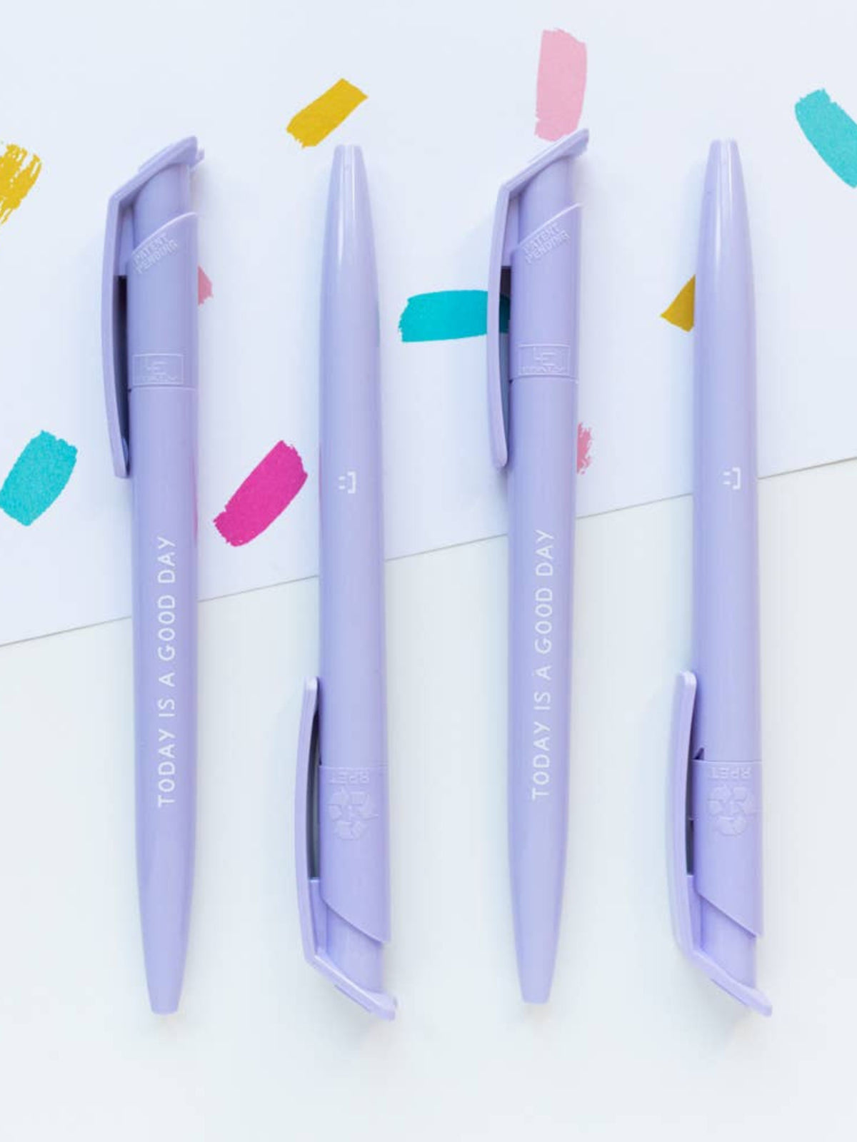 Today Is A Good Day Lilac Recycled Eco Ballpoint Click Pen