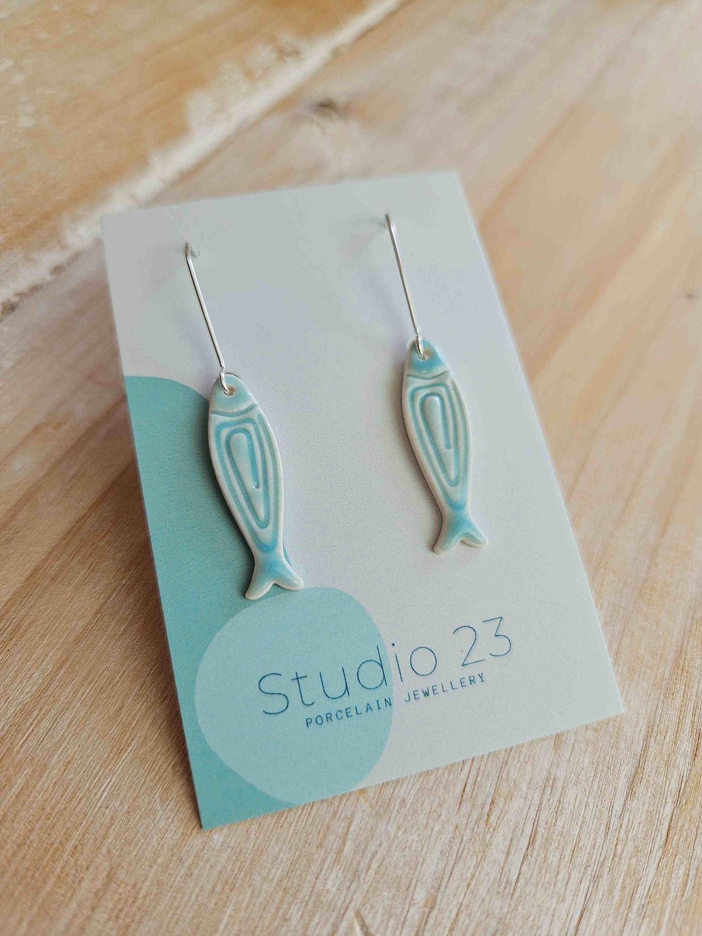 Drop Sardine Earring Pair