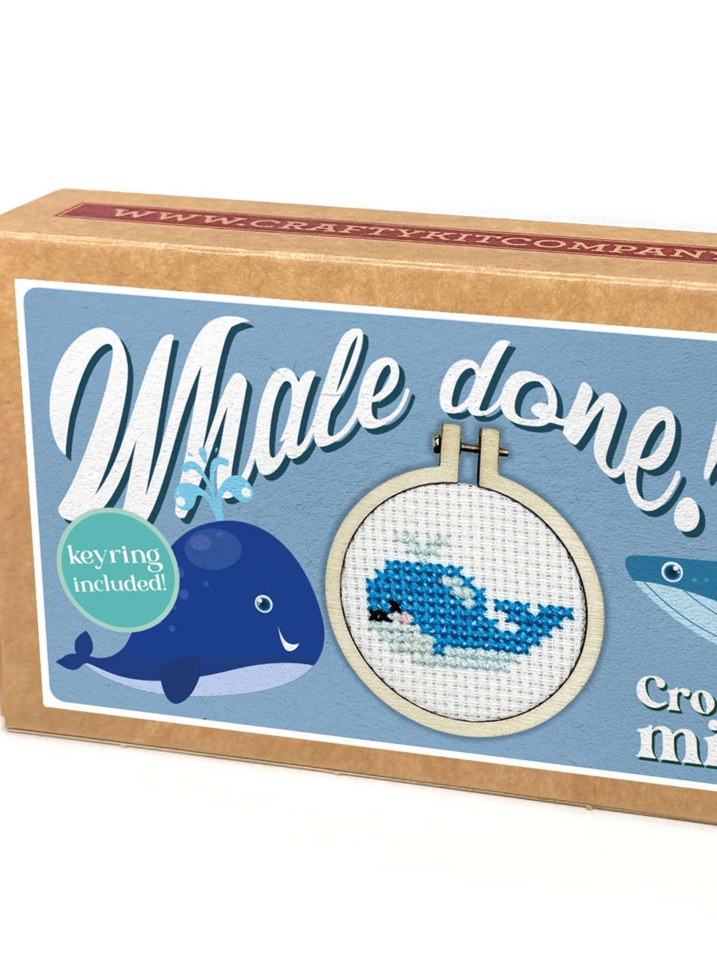 Whale Done! Mini Matchbox Cross Stitch Kit