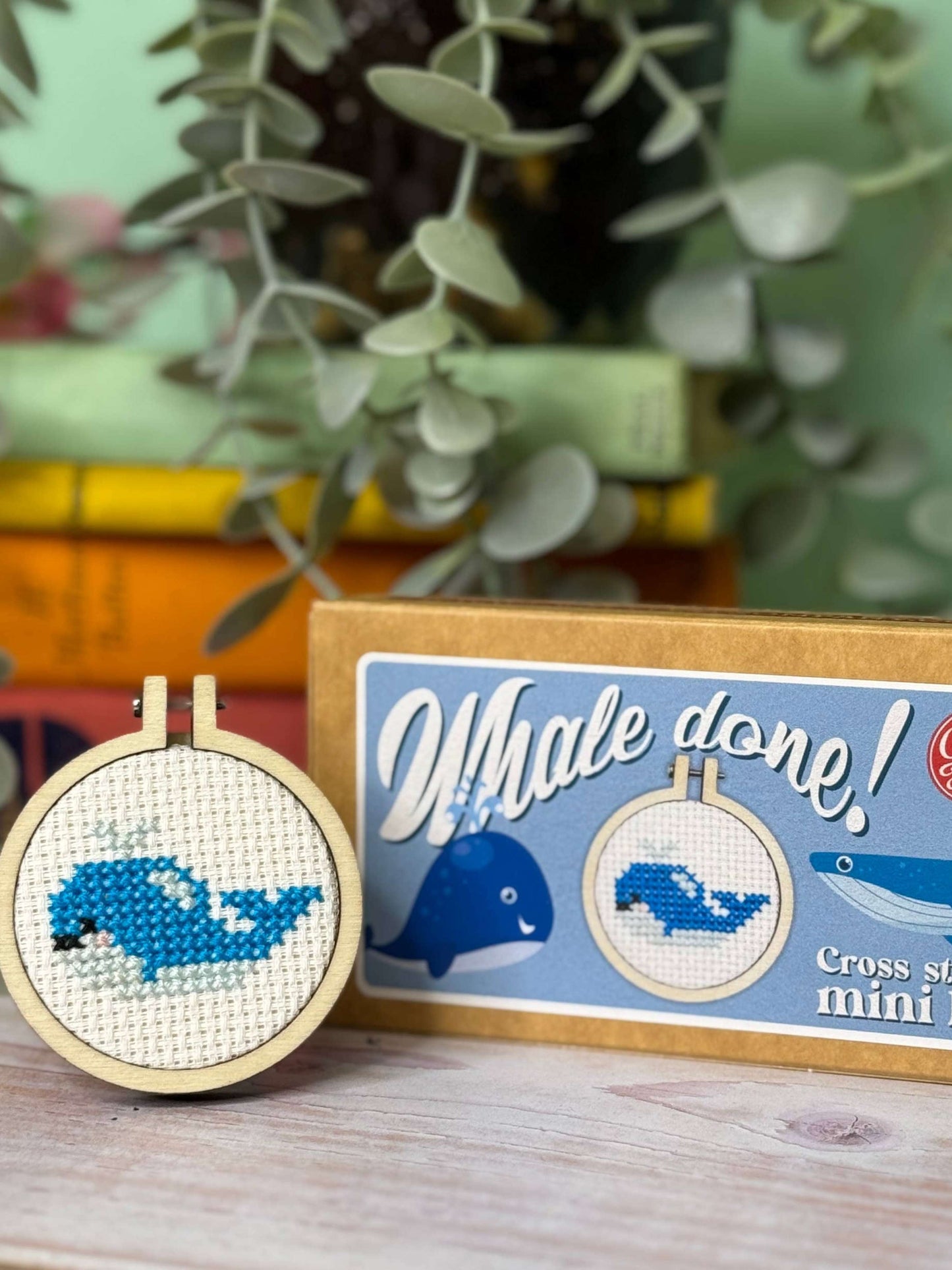 Whale Done! Mini Matchbox Cross Stitch Kit
