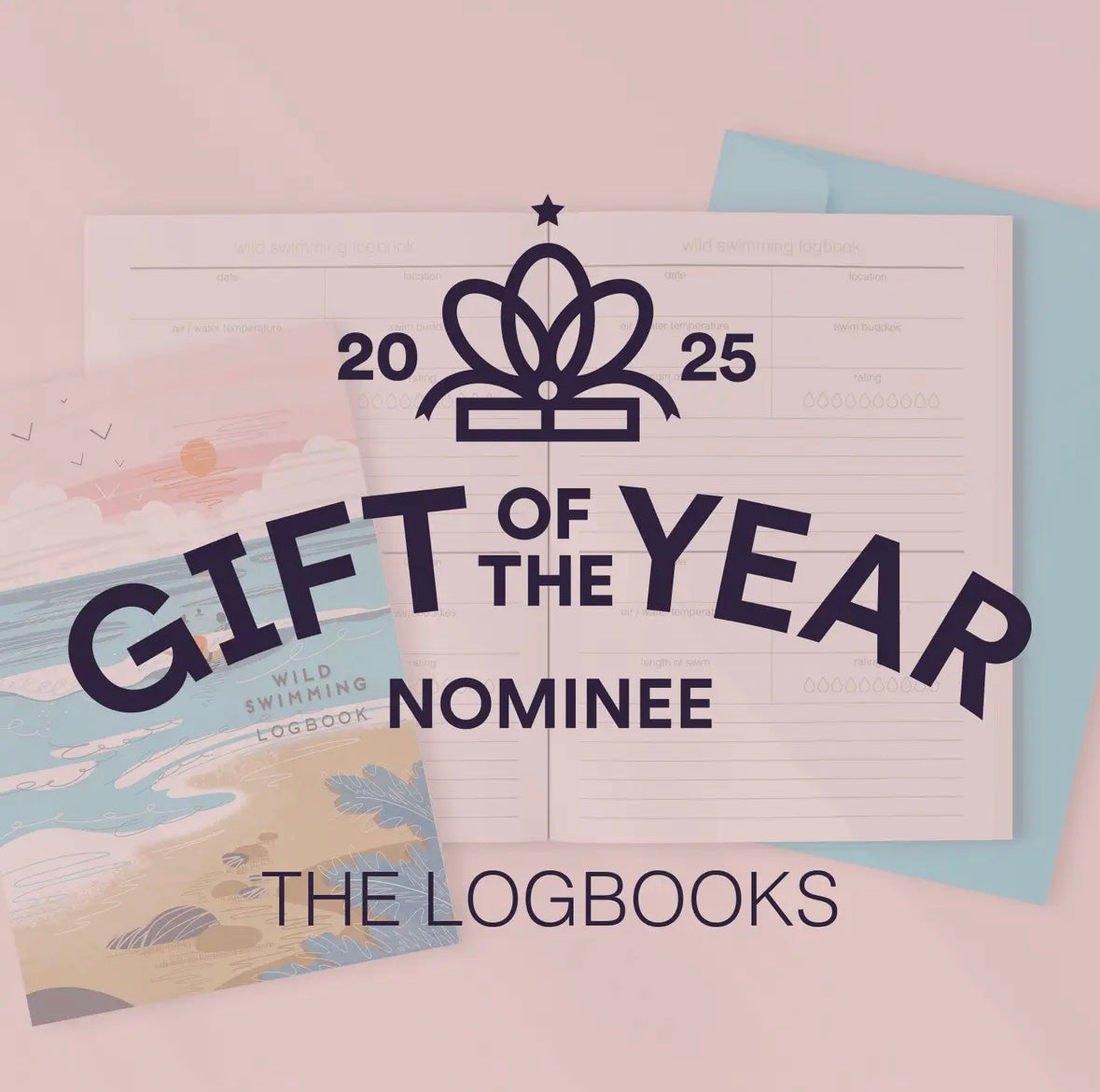 award-nominated wild swimming logbook—track coastal swims with this illustrated swim diary journal