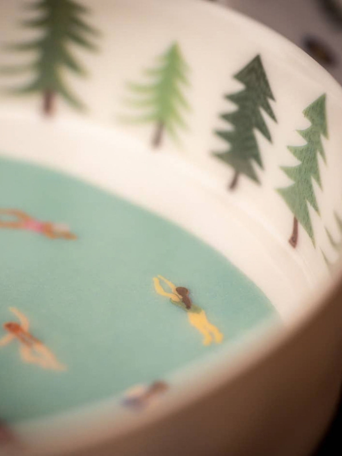 Wild Swimmers Handmade Fine Porcelain Bowl