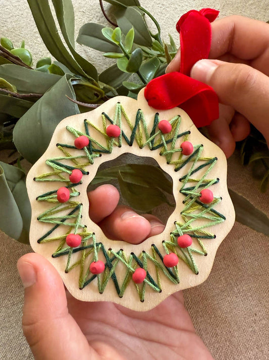 Make Your Own Stitched Wreath Decoration