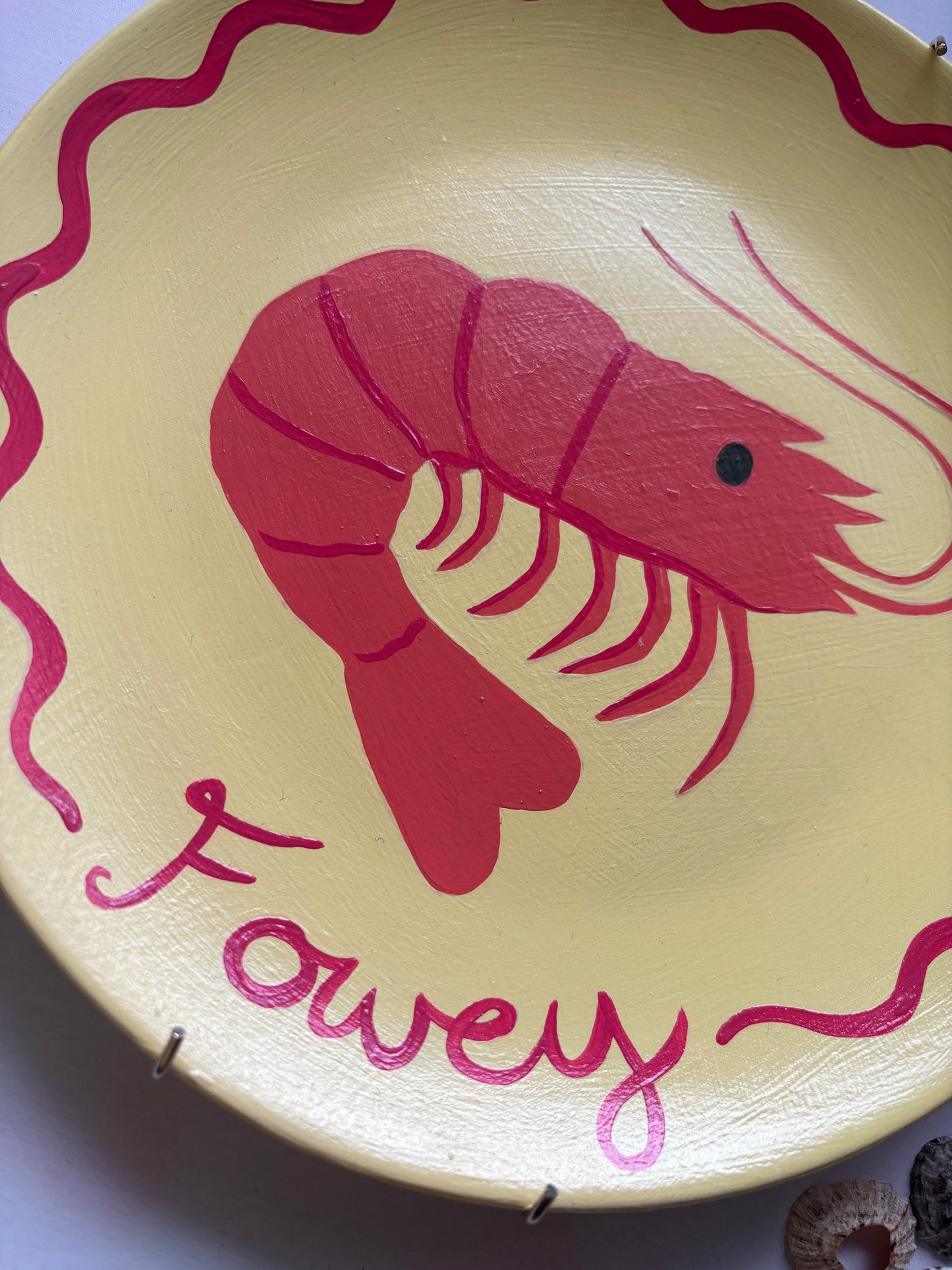 Handpainted Colourful Fowey Sealife Plates