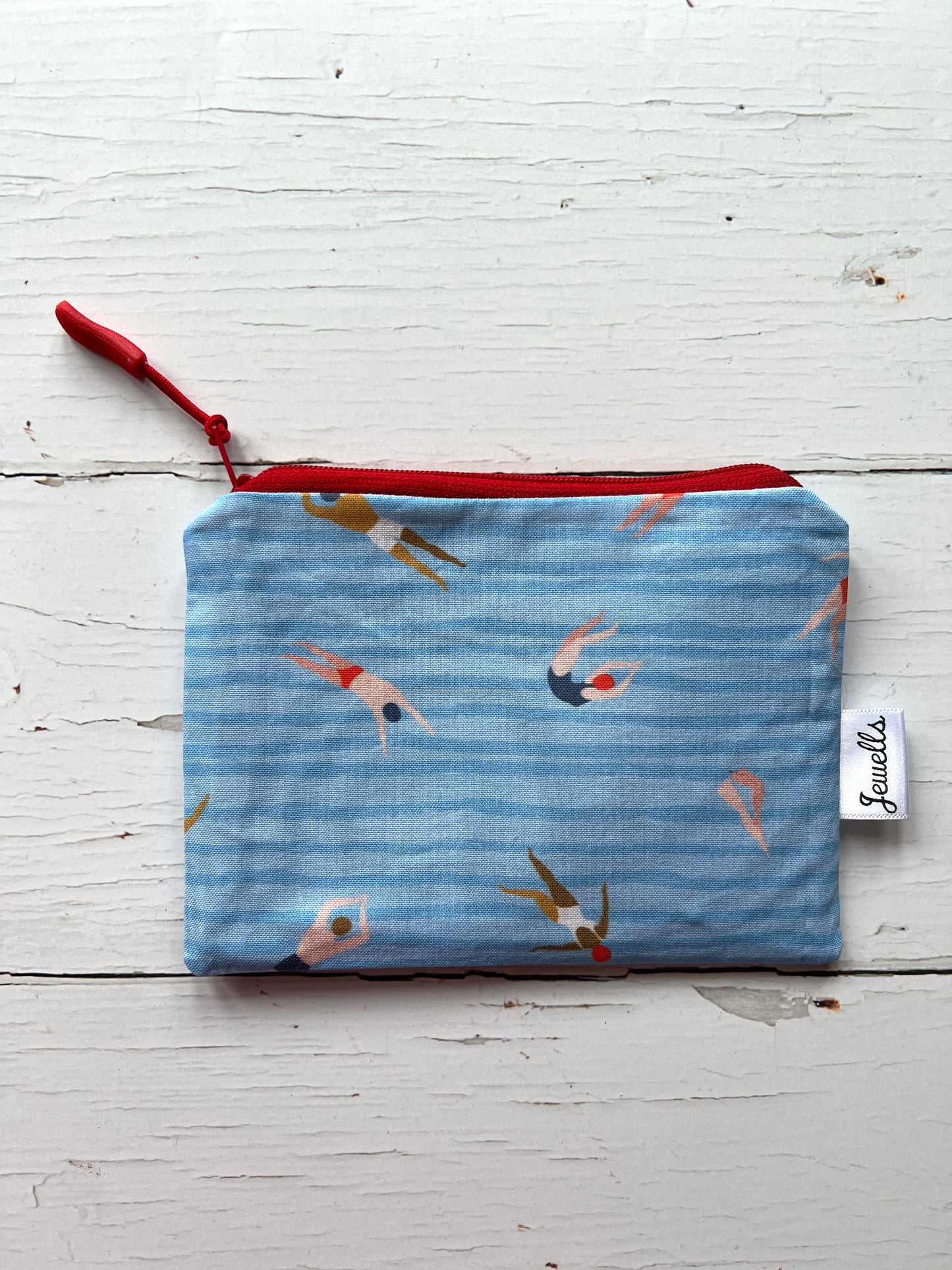 Swimmers Zipped Fabric Purses