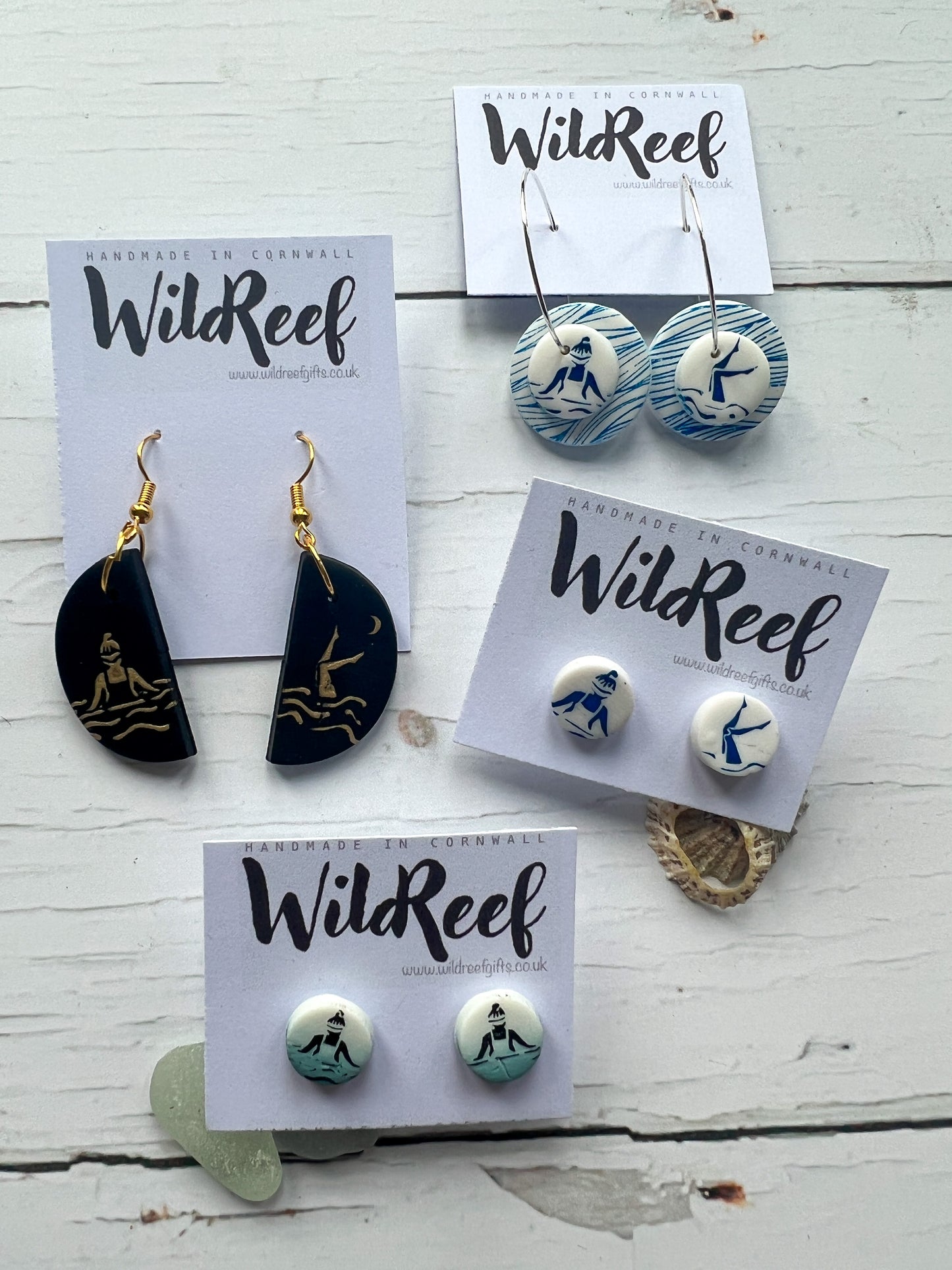 Swimming Inspired Earring Collection